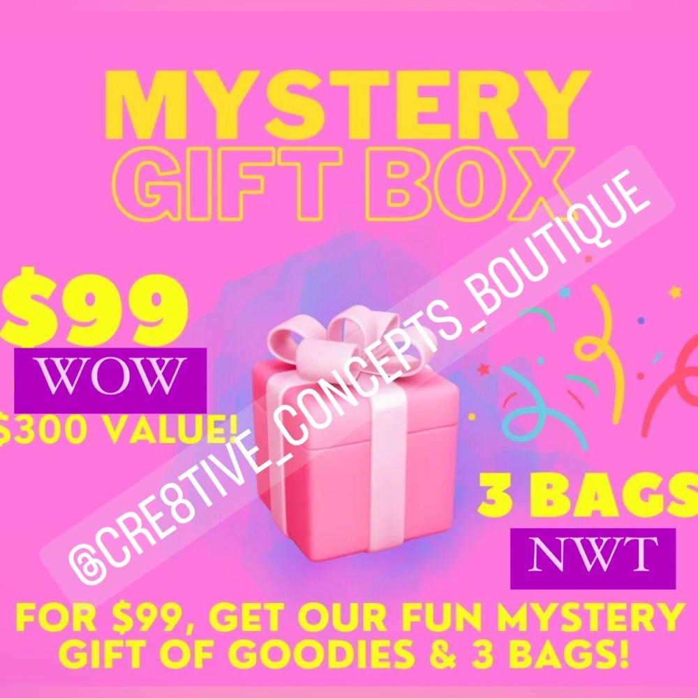 Cre8tive’s Madness 3 NWT Handbags, each STUFFED with goodies!